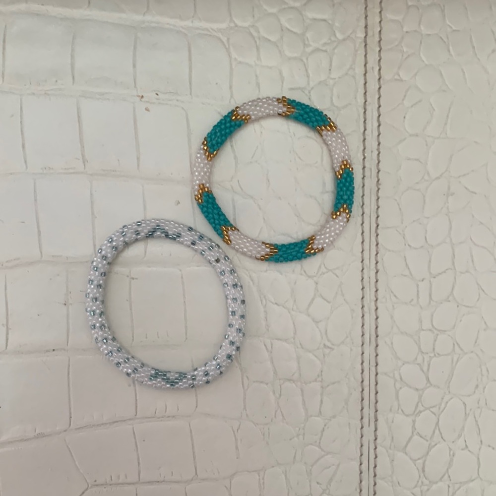 Roll on beaded bracelets